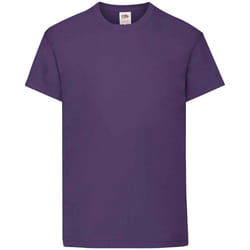 Fruit of the Loom Childrens/Kids Original Cotton T-Shirt - 3-4 Years, Purple