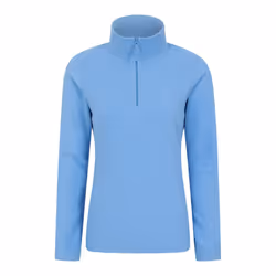 Mountain Warehouse Womens/Ladies Camber II Fleece Top - L, Bright Blue