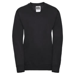 Russell Childrens/Kids Jerzees Schoolgear V Neck Sweatshirt - 11-12 Years, Black