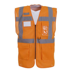 Yoko Mens Executive Mesh Hi-Vis Vest - M, Orange