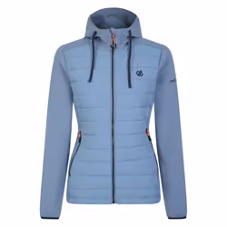 Dare 2B Womens/Ladies Fleur East Edit - Notion Logo Hybrid Jacket - 16 UK, Rainwashed Blue