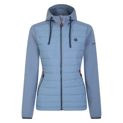 Dare 2B Womens/Ladies Fleur East Edit - Notion Logo Hybrid Jacket - 16 UK, Rainwashed Blue