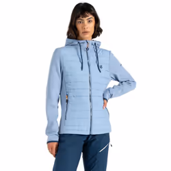 Dare 2B Womens/Ladies Fleur East Edit - Notion Logo Hybrid Jacket - 16 UK, Rainwashed Blue