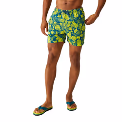 Regatta Mens Loras Hawaiian Swim Shorts - S, Moroccan Blue