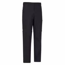 Mountain Warehouse Mens Trek Convertible Trousers - 30R, Jet Black
