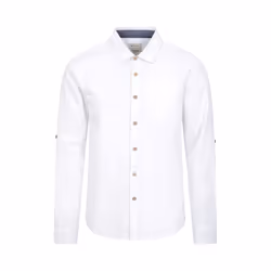 Mountain Warehouse Mens Coconut Textured Long-Sleeved Shirt - XL, White