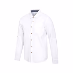 Mountain Warehouse Mens Coconut Textured Long-Sleeved Shirt - XL, White