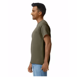 Gildan Mens Hammer Heavyweight T-Shirt - M, Olive Green