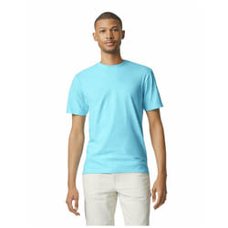 Gildan Mens Soft Style Ringspun T Shirt - L, Sky Blue