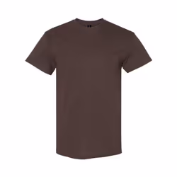 Gildan Mens Heavy Cotton T-Shirt - L, Dark Chocolate
