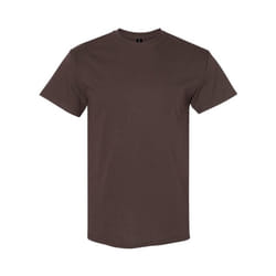 Gildan Mens Heavy Cotton T-Shirt - L, Dark Chocolate