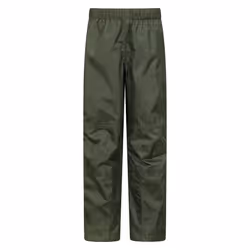 Mountain Warehouse Childrens/Kids Spray II Waterproof Over Trousers - 9-10 Years, Khaki Green