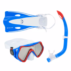 Aquasphere Childrens/Kids 2024 Hero Snorkel Set - L-XL, Blue