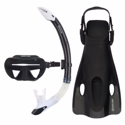 Aquasphere Childrens/Kids 2024 Nabul Snorkel Set - L-XL, Black