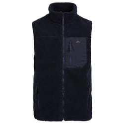 Trespass Mens Buckless Fleece Gilet - S, Navy