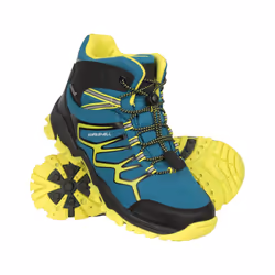 Mountain Warehouse Childrens/Kids Softshell Waterproof Walking Boots - 1 UK, Light Teal
