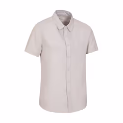 Mountain Warehouse Mens Lowe Linen Blend Shirt - 3XL, Light Beige