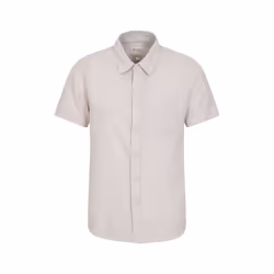 Mountain Warehouse Mens Lowe Linen Blend Shirt - XXL, Light Beige