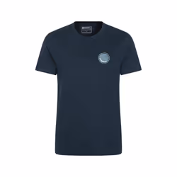 Mountain Warehouse Mens Edinburgh Tree Ring Organic T-Shirt - XXL, Dark Blue