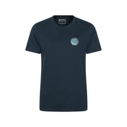 Mountain Warehouse Mens Edinburgh Tree Ring Organic T-Shirt - XXL, Dark Blue