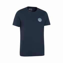 Mountain Warehouse Mens Edinburgh Tree Ring Organic T-Shirt - XXL, Dark Blue