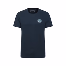 Mountain Warehouse Mens Fort William Tree Ring Organic T-Shirt - M, Dark Blue