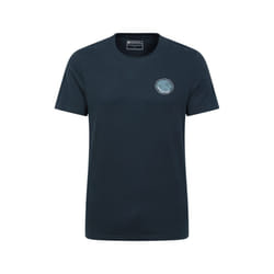 Mountain Warehouse Mens Fort William Tree Ring Organic T-Shirt - S, Dark Blue