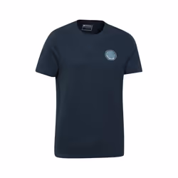 Mountain Warehouse Mens Fort William Tree Ring Organic T-Shirt - S, Dark Blue