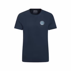 Mountain Warehouse Mens St Andrews Tree Ring Organic T-Shirt - S, Dark Blue