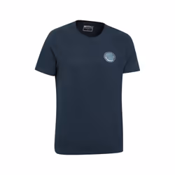 Mountain Warehouse Mens St Andrews Tree Ring Organic T-Shirt - S, Dark Blue