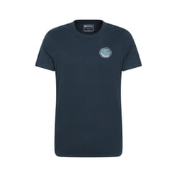 Mountain Warehouse Mens Inverness Tree Ring Organic T-Shirt - S, Dark Blue