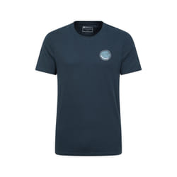 Mountain Warehouse Mens Ben Nevis Tree Ring Organic T-Shirt - L, Dark Blue