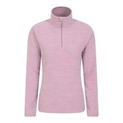 Mountain Warehouse Womens/Ladies Snowdon Melange Fleece Top - 16 UK, Light Pink