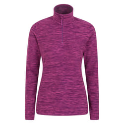 Mountain Warehouse Womens/Ladies Snowdon Melange Fleece Top - 10 UK, Grape