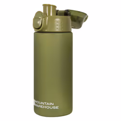 Mountain Warehouse Push Lid BPA Free 500ml Water Bottle - One Size, Khaki Green