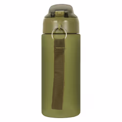 Mountain Warehouse Push Lid BPA Free 500ml Water Bottle - One Size, Khaki Green
