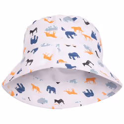 Trespass Childrens/Kids Zebdee Safari Animals Bucket Hat - 8-10 Years, White