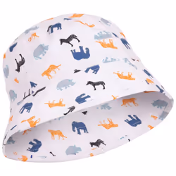 Trespass Childrens/Kids Zebdee Safari Animals Bucket Hat - 8-10 Years, White