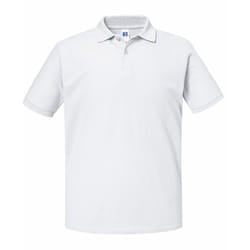 Russell Mens Authentic Eco PiquÃ© Polo Shirt - L, White