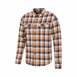 Mountain Warehouse Mens Trace Flannel Long-Sleeved Shirt - XXS, Mustard