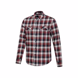 Mountain Warehouse Mens Trace Flannel Long-Sleeved Shirt - XXS, Burgundy