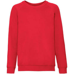 Fruit of the Loom Childrens/Kids Classic Raglan Sweatshirt - 12-13 Years, Red