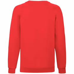 Fruit of the Loom Childrens/Kids Classic Raglan Sweatshirt - 12-13 Years, Red