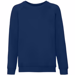 Fruit of the Loom Childrens/Kids Classic Raglan Sweatshirt - 9-11 Years, Navy