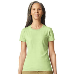 Gildan Womens/Ladies Softstyle Plain Ringspun Cotton Fitted T-Shirt - 8 UK, Pistachio