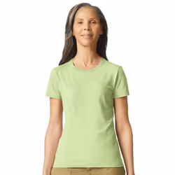 Gildan Womens/Ladies Softstyle Plain Ringspun Cotton Fitted T-Shirt - 6 UK, Pistachio