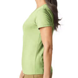 Gildan Womens/Ladies Softstyle Plain Ringspun Cotton Fitted T-Shirt - 6 UK, Pistachio