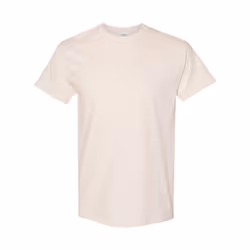 Gildan Mens Heavy Cotton T-Shirt - XXL, Natural