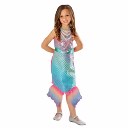 Barbie Girls Mermaid Colour Changing Costume - 5-6 Years, Multicoloured