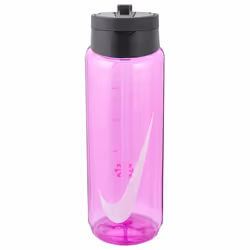 Nike Renew Recharge Graphic Print Water Bottle - One Size, Fire Pink/Black/White